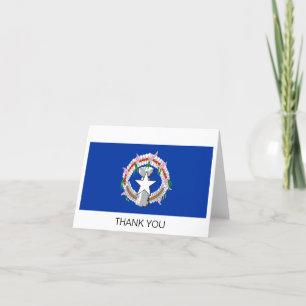 Cartão De Agradecimento Bandeira das Ilhas Marianas do Norte