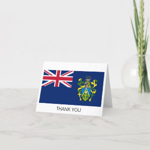 Cartão De Agradecimento Bandeira das Ilhas Pitcairn