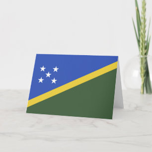 Cartão De Agradecimento bandeira das Ilhas Salomão
