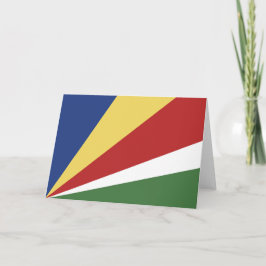 Cartão De Agradecimento Bandeira das Seychelles