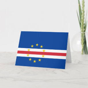 Cartão De Agradecimento Bandeira de Cabo Verde