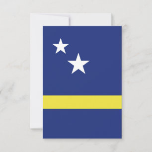 Cartão De Agradecimento Bandeira de Curaçao