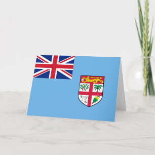 Cartão De Agradecimento bandeira de Fiji