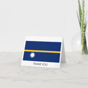 Cartão De Agradecimento Bandeira de Nauru