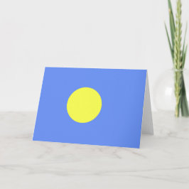 Cartão De Agradecimento bandeira de Palau