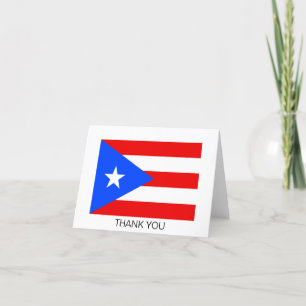 Cartão De Agradecimento Bandeira de Porto Rico