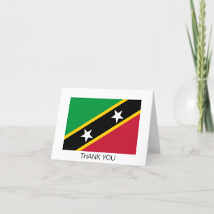 Cartão De Agradecimento Bandeira de São Cristóvão e Nevis