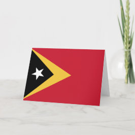 Cartão De Agradecimento bandeira de Timor Leste