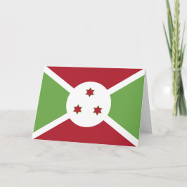 Cartão De Agradecimento Bandeira do Burundi