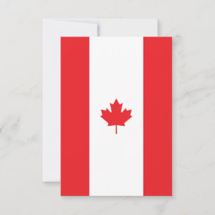 Cartão De Agradecimento Bandeira do Canadá