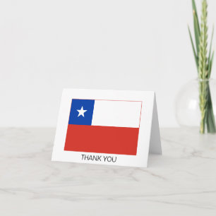 Cartão De Agradecimento Bandeira do Chile