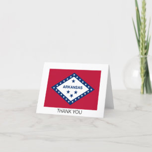 Cartão De Agradecimento Bandeira do estado de Arkansas