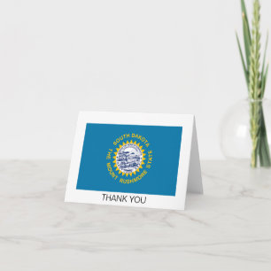 Cartão De Agradecimento Bandeira do Estado de Dakota do Sul