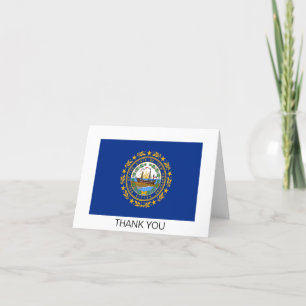 Cartão De Agradecimento Bandeira do Estado de New Hampshire