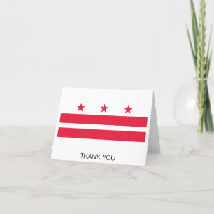 Cartão De Agradecimento Bandeira do Estado de Washington DC