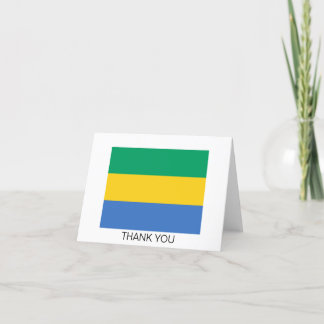 Cartão De Agradecimento Bandeira do Gabão