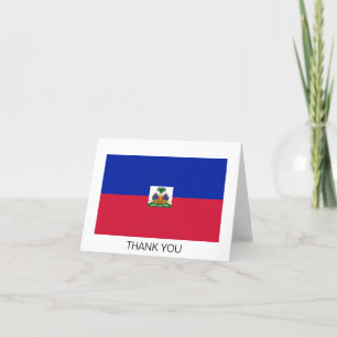 Cartão De Agradecimento Bandeira do Haiti