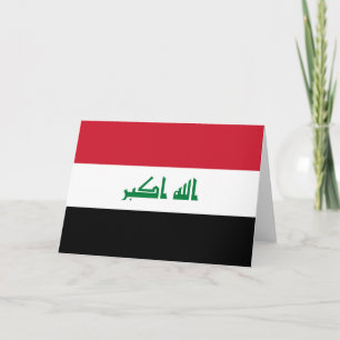 Cartão De Agradecimento Bandeira do Iraque