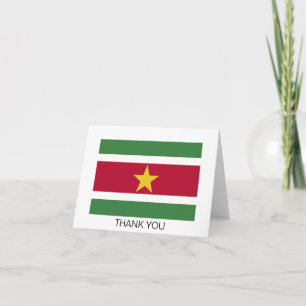 Cartão De Agradecimento Bandeira do Suriname