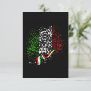 Cartão De Agradecimento bandeira italiana