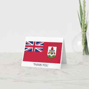 Cartão De Agradecimento Bandeira Patriótica das Bermudas
