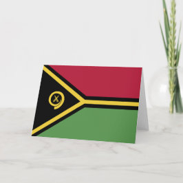 Cartão De Agradecimento Bandeira Vanuatu