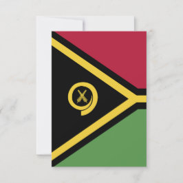 Cartão De Agradecimento Bandeira Vanuatu
