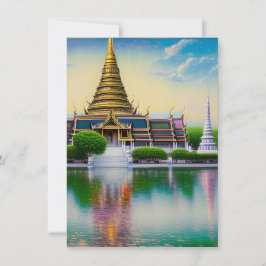 Cartão De Agradecimento Bangkok é a capital da Tailândia e uma das