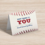 Cartão De Agradecimento Bar De Baseball Mitzvah Obrigado Nota<br><div class="desc">Mostre sua gratidão em estilo com este esportivo. Obrigado Notas. Cada linha de texto é totalmente personalizável,  incluindo mensagem dentro opcional,  para dizer exatamente o que você quer (excluir para deixar vazio). Encontre produtos coordenadores na Coleção de Esportes Mitzvah do Bar.</div>