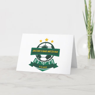 Cartão De Agradecimento Bar de Jacob Mitzvah - Obrigado, cartas