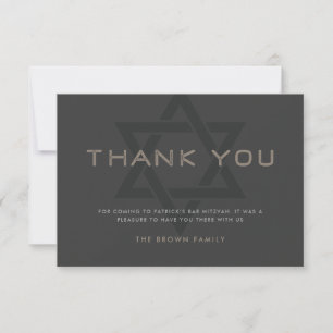 Cartão De Agradecimento Bar Mitzvah