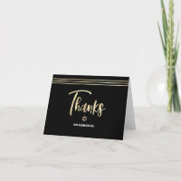 Bar Mitzvah Black Gold Foil Script Tallit Modern