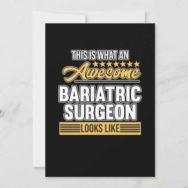 Cartão De Agradecimento Bariatric Surgeon Surgery Medical Doctor Neurology (Frente)