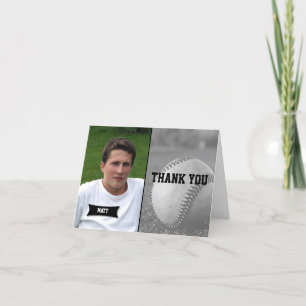 Cartão De Agradecimento Baseball Graduation Thank You card