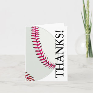 Cartão De Agradecimento Baseball or Softball Thank You