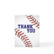 Baseball Thank You Note
