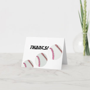 Cartão De Agradecimento Baseballs or Softballs