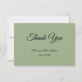 Cartão De Agradecimento Basic and Elegant Thank You Card