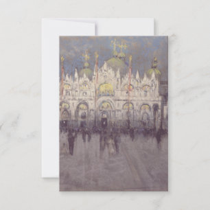 Cartão De Agradecimento Basílica de São Marcos Arquitetura Bizantina Arte