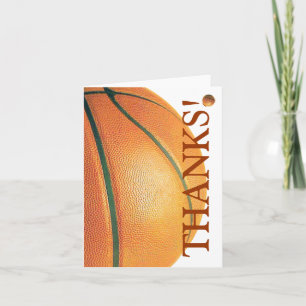 Cartão De Agradecimento Basquete Obrigado