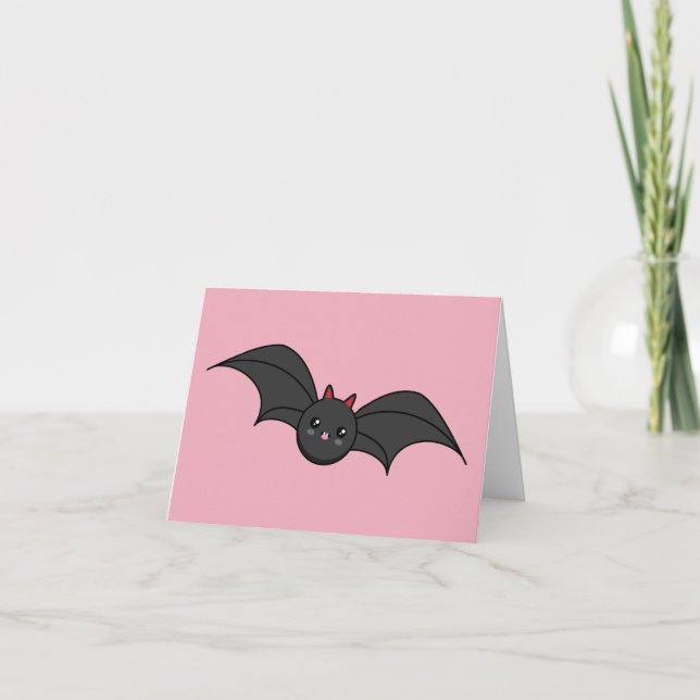 Cartão De Agradecimento Bat Bonito (Frente)