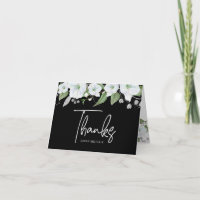 Bat Mitzvah Preto Prata Script Floral Aquarela