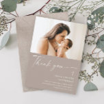 Cartão De Agradecimento Batismo Fotográfico Elegante Moderno<br><div class="desc">Cartões de agradecimentos de Batismo Fotográfico de Meninos Elegantes Modernos. Clique no botão personalizar para personalizar este design com seus detalhes. Para alterar as cores e fontes,  escolha editar este design para abrir mais as opções adicionais de personalização.</div>