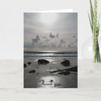 Cartão De Agradecimento Beach Sunset Thank You card