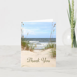 Cartão De Agradecimento Beach Thank You Card