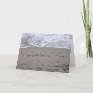 Cartão De Agradecimento Beach Thank You Note Card