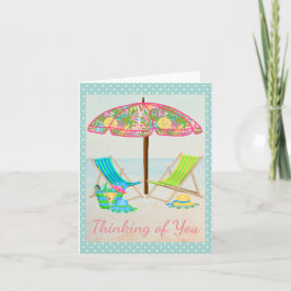 Cartão De Agradecimento Beach Thinking of You Card