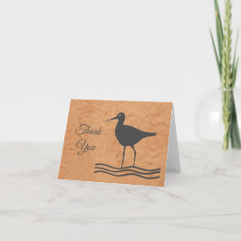 Cartão De Agradecimento Beachy Shorebird