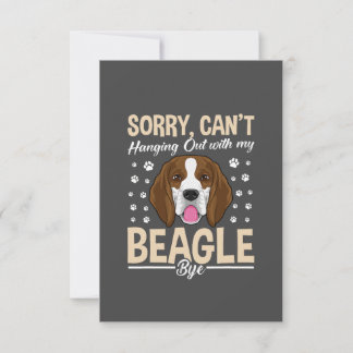 Cartão De Agradecimento Beagle Dog Art Roupa/ Beagle Dog Amantes Obrigado