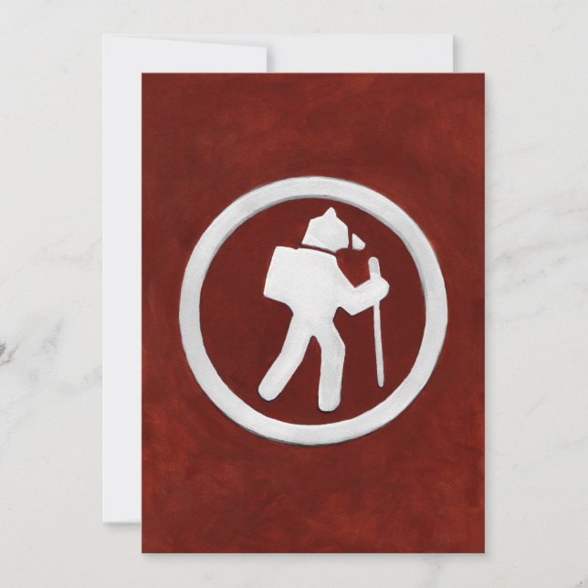 Cartão De Agradecimento Bear Trail Marker (Frente)